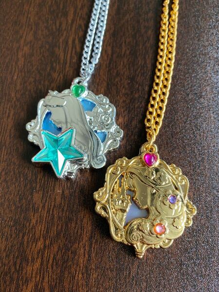 プレミアム セボンスター ディズニープリンセス ラプンツェル オーロラ姫 セット Disney コラボ ペンダント ネックレス アクセサリー