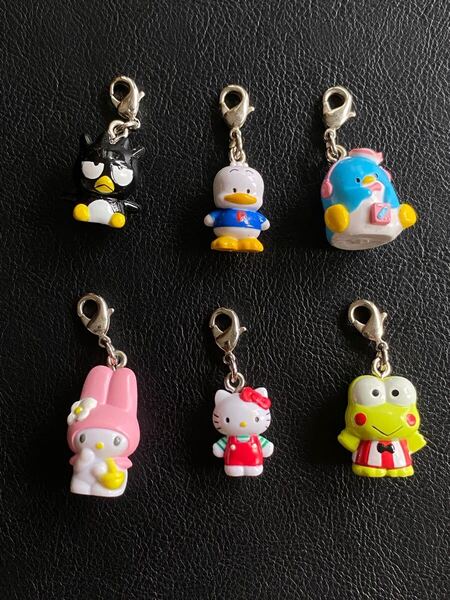 サンリオ原色図鑑 フィギュア チャーム セット Sanrio グッズ ばつ丸 ペックル タキシードサム マイメロディ ハローキティ けろっぴ