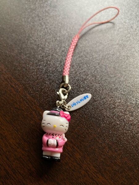百貨店オリジナル デパートガール ハローキティ 根付け ストラップ マスコット キーホルダー Sanrio Hello Kitty グッズ