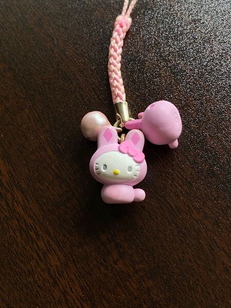 2010年 ハローキティ 干支 うさぎ 卯 マスコット 根付け ストラップ Sanrio Hello Kitty グッズ サンリオ