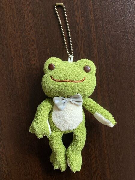 美品 かえるのピクルス ぬいぐるみ マスコット キーホルダー カフェ CAFE マッチャ 抹茶 かえる カエル ピクルス