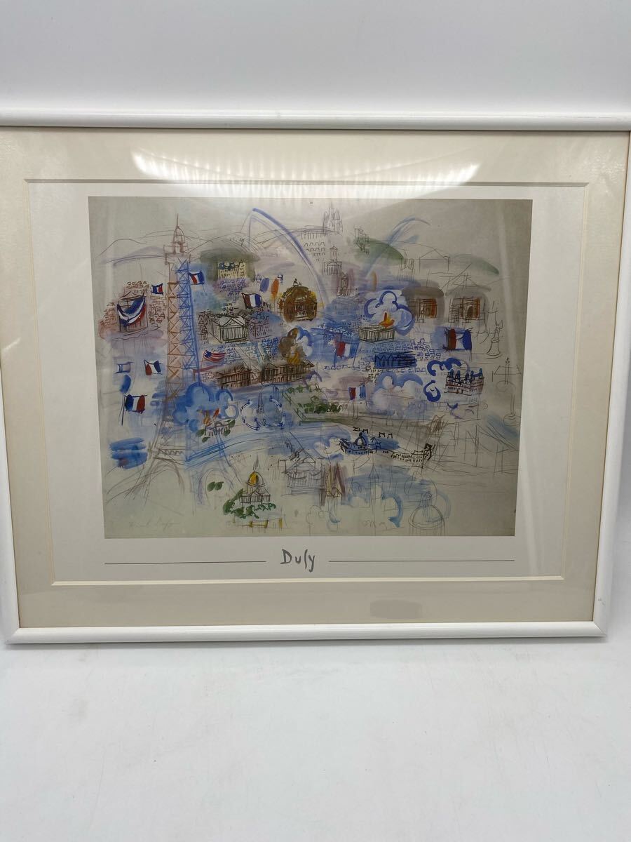 ラウル・デュフィ「裸婦」額縁寸64×72cm 　エスタンプリトグラフ額装 ラウル・デュフィ「裸婦」額縁寸64×72cm エスタンプリトグラフ