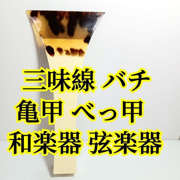 三味線 バチ 撥 亀甲 鼈甲 べっ甲 和楽器 弦楽器 和風 和楽器 ばち