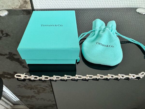 【18cm】Tiffany & Co.ハードウェア スモールリンク ブレスレット ティファニー