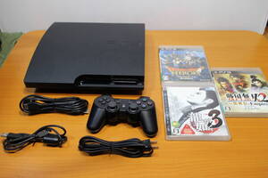 SONY ソニー プレイステーション3/PlayStation3 CECH-3000B 本体/コントローラー/ソフト3点(ドラゴンクエストヒーローズ/龍が如く3/他)/他
