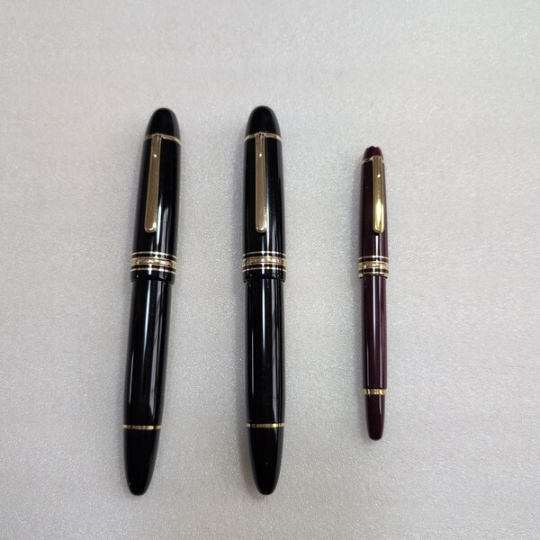 モンブラン 万年筆 MONTBLANC マイスターシュテュック No149 2本 No114ボルドー1本 内部洗浄済み美品