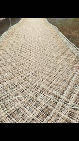 16枚セット 中古海苔網 台風対策 緑のカーテン 猪 鹿 対策 中古補修洗濯済み
