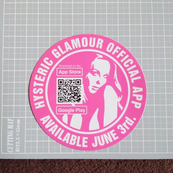 ヒステリックグラマー ステッカー 正規品 送料無料!! 匿名配送 ピンク HYSTERIC GLAMOUR OFFICIAL APPLICATION