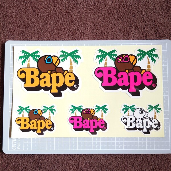 アベイシングエイプ ステッカー 送料無料!! 匿名配送 追跡可能 NOWHERE A BATHING APE BAPE ベイプ Bape