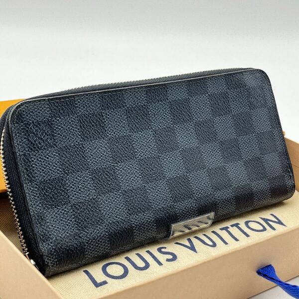 LOUIS VUITTON【最高級美品】ダミエコバルトジッピーウォレットヴェルティカルラウンドファスナーラウンドジップ長財布 ルイヴィトン