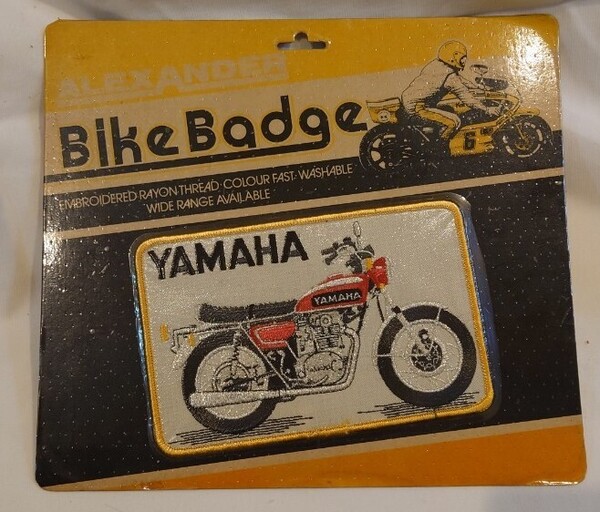 旧車 ヤマハ ビンテージ ワッペン xs650 xs1当時物 デッドストック 未使用 バイク