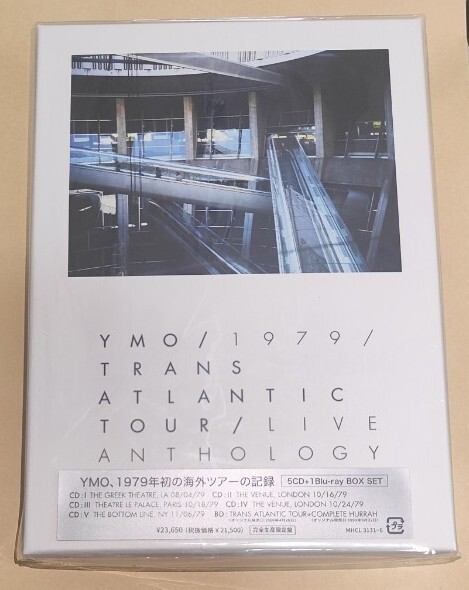 完全生産限定版 YMO 1979 TRANS ATLANTIC TOUR LIVE ANTHOLOGY 【5CD+Blu-ray Disc+ブックレット】新品未開封 ☆ Y.M.O. MHCL-3131