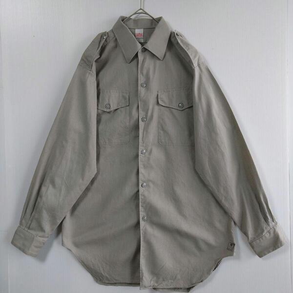 2153 GLORIETTE 長袖ミリタリーシャツ Lサイズ相当 US古着 軍服
