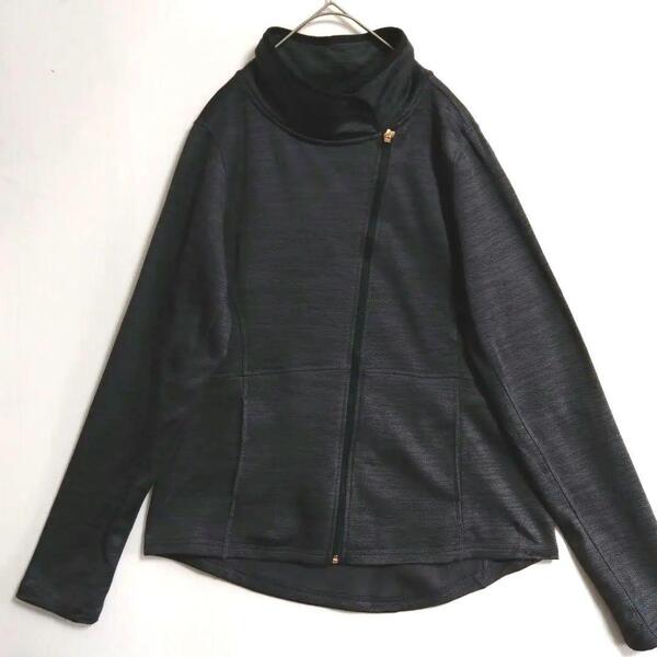 172 Champion トラックジャケット M 黒灰 ジャージ US古着