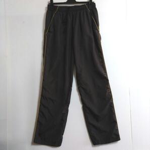 133 KANGOL SPORT ウインドブレーカー下 L 黒 黄ナイロンパンツ