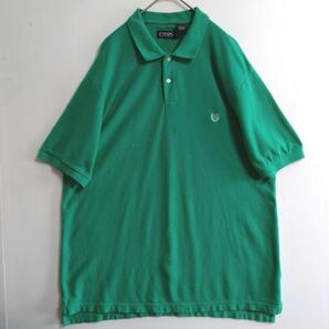 106 CHAPS 半袖ポロシャツ XL 緑 刺繍マーク US古着