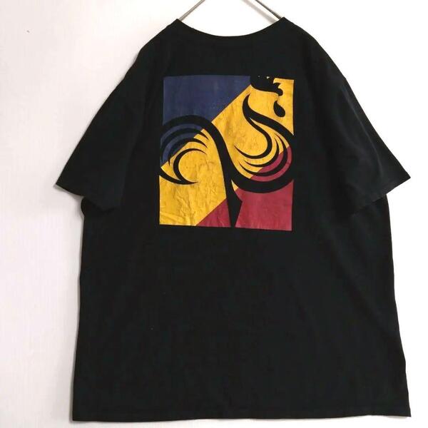 180 Fantatics 半袖Tシャツ L 黒 バックプリント有 US古着