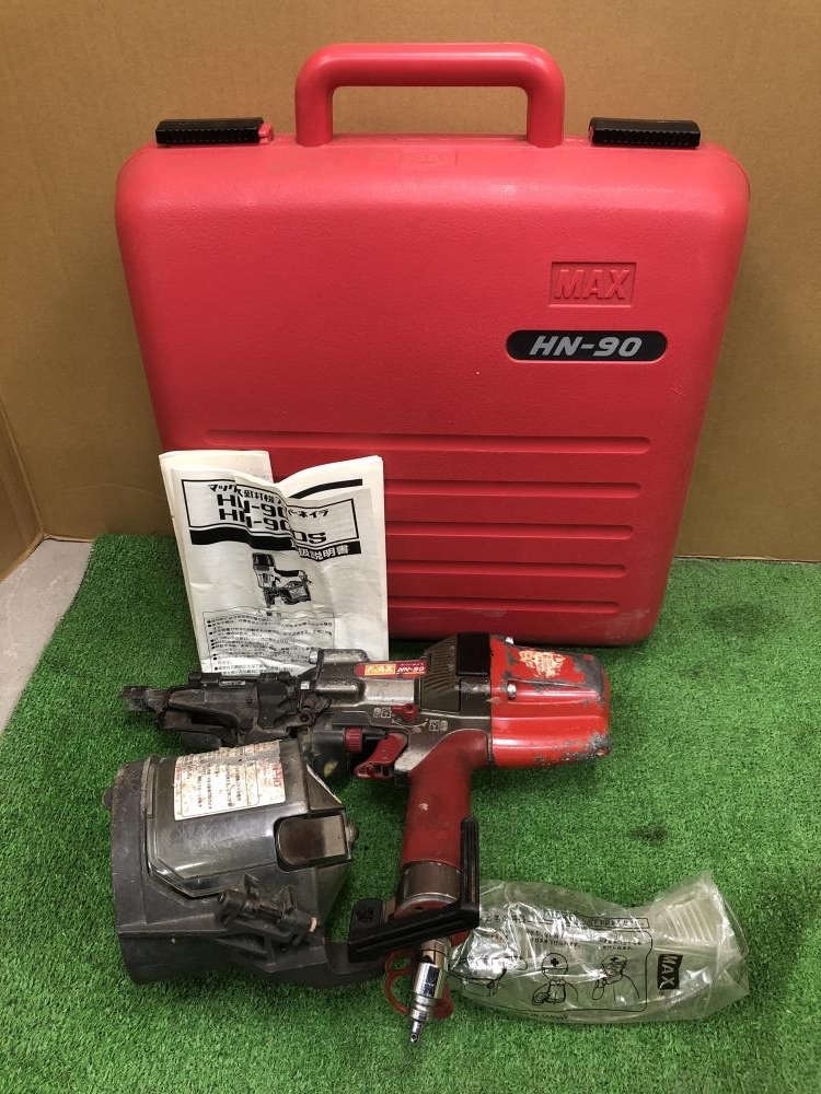 MAX 高圧 90 取り消さ 釘打ち ケース付き