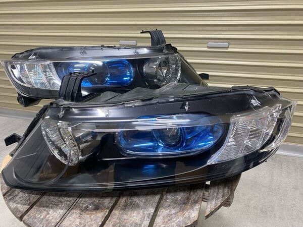 レンズリペア品 オデッセイ RB1 RB2 純正HID 左右 ヘッドライト KOITO 100-22497 AFS無し 電動レベライザー無し