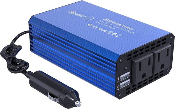 R7/LST 12V 300W カーインバーター コンバーター 修正正弦波 DC12VをAC100Vに交換 車載充電器