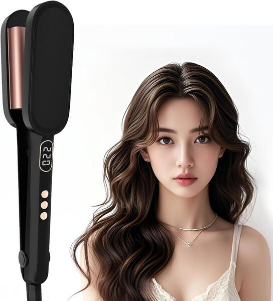 カールアイロン 32mm ウェーブアイロン 挟むだけ ヘアアイロン