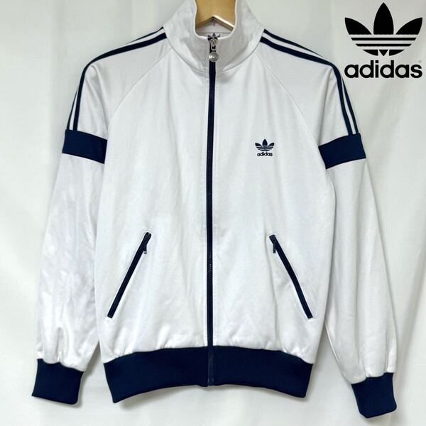 adidas アディダス 90s ヴィンテージ トラック ジャケット DESCENTE 社製 デサント トラック トップ メンズ ユニセックス ビンテージ M