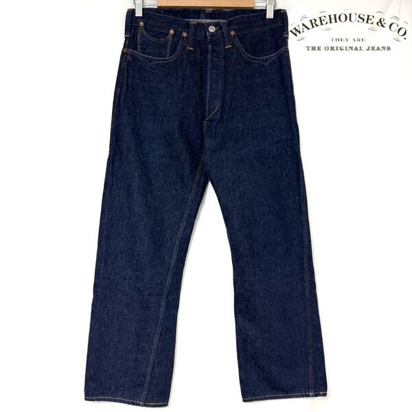 WAREHOUSE ウエアハウス NONPAREIL WAIST OVERALL 1871 ヴィンテージ加工 デニムパンツ BEAMS セルビッチ 赤耳 メンズ W30