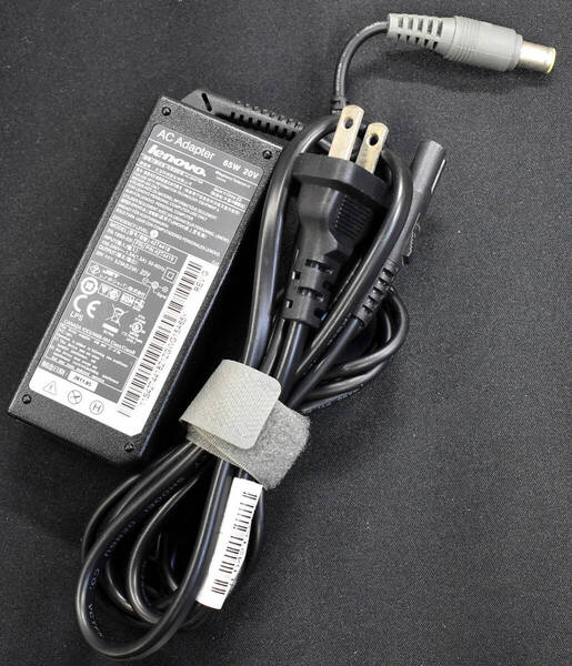 (送料無料) LENOVO レノボ 20V 3.25A 65W PA-1650-53I (又は純正同等品) 外径約7.95mm 内径約5.6mm センターピンタイプ (管:RT00 x1s