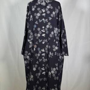 No118 久留米絣 の コート 木綿 レディース ハンドメイド 和柄 リメイクhoihoikeiki