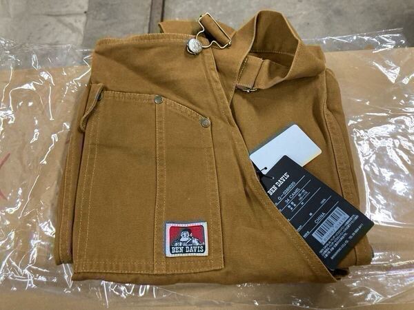 BEN DAVIS オーバーオール ベンデイビス Mサイズ新品未使用 サロペット メンズ ゴリラアイコンタグ ダック生地 作業服 Lee ディッキーズ