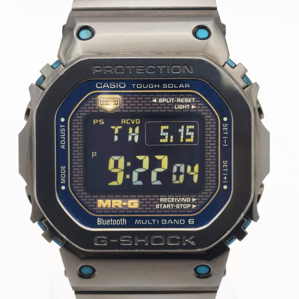 極美品 CASIO G-SHOCK カシオ ジーショック MR-G MRG-B5000 Series 青墨 あおすみ MRG-B5000BA-1JR ブルー ブラック ゴールド チタン
