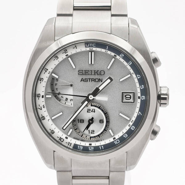 未使用 SEIKO ASTRON セイコー アストロン オリジン ソーラー電波修正 ワールドタイム チタンモデル SBXY009 8B63-0BA0 シルバー
