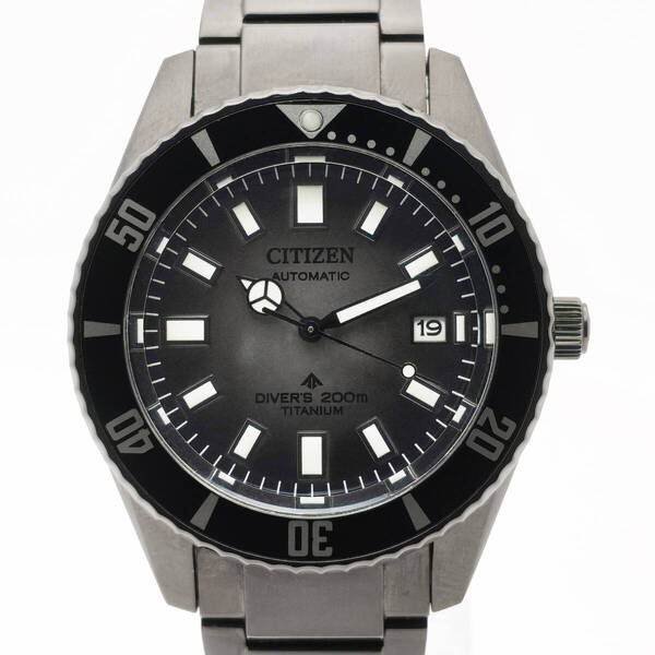 新品同様 CITIZEN PROMASTER シチズン プロマスター MARINE マリン メカニカル ダイバー NB6025-59H 9051-A5XNB01 フジツボダイバー 黒