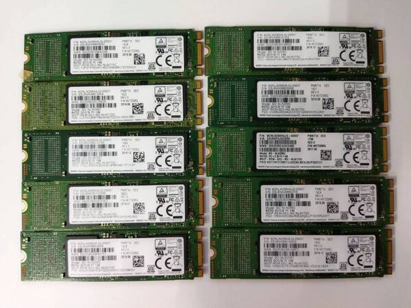 サムスン SAMSUNG SSD 256GB m.2 MZ-NLN256C 中古 10点セット 2 256GB SSD M.2
