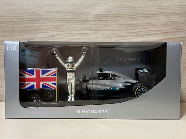 PMA ミニチャンプス 1/18 メルセデスAMGペトロナスF1チーム W05 ハミルトン 2014年アブダビGP優勝 限定品