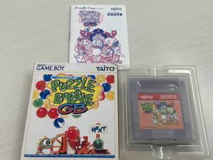 【 PUZZLE BOBBLE GB パズルボブルGB ゲームボーイ 箱説明書付 ■ GB 】