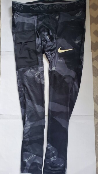 未使用タグ処分ナイキNIKEドライフィットDri-FITタイトフィットTIGHT FITメンズランニングタイツ DQ8364-010Lサイズ色DPMカモ トレーニング