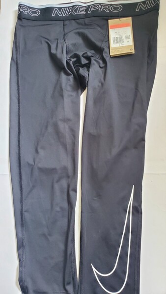 未使用紙タグ付ナイキNIKEドライフィットDri-FITナイキプロNike Proメンズ ランニングタイツDD1920-010 サイズL 黒3/4サイズタイトフィット