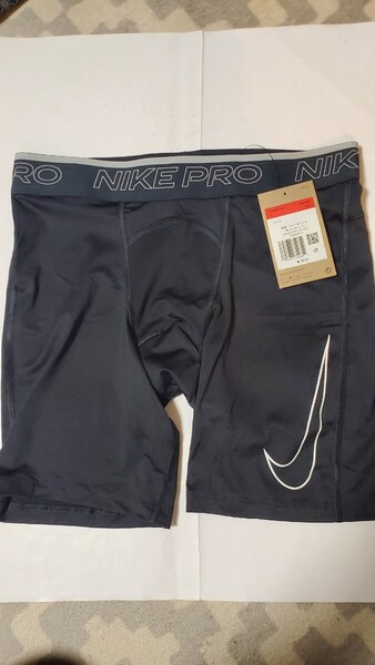 未使用紙タグ付ナイキNIKEドライフィットDri-FITナイキプロNike Proメンズ トレーニングタイツDD1918-010 サイズL 黒ショートパンツ/タイト