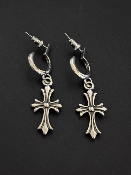 ピアス クロス スタッド タイニー シルバー925 アクセサリー 両耳