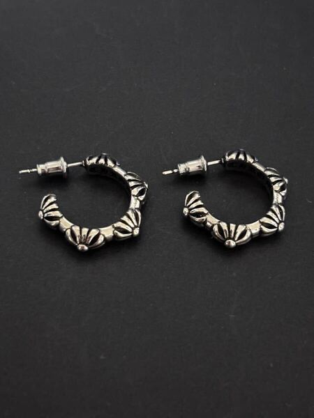 ピアス クロス スタッド フープ シルバー925 アクセサリー 両耳