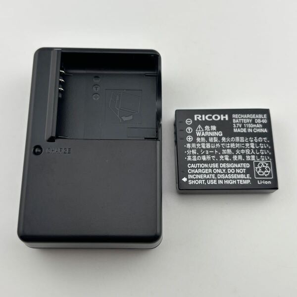 2個セット【動作確認済】返金保証 RICOH リコー 純正品 充電器 BJ-6 電池 DB-60 セット バッテリー バッテリーチャージャー