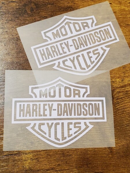 【送料無料!!】Harley-Davidsonステッカー デカール ハーレーダビットソン ホワイト