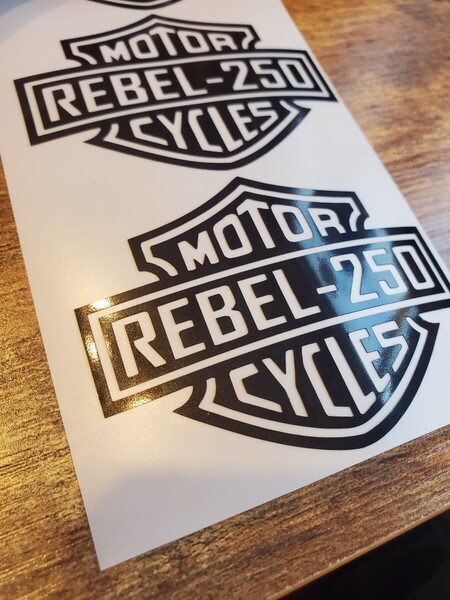 【送料無料!!】HONDA REBEL250 ステッカー ホンダレブル250 ブラック