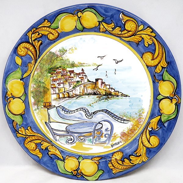 イタリア製絵皿 約24.5cm 2枚組 Yahoo!オークション -「絵皿 イタリア」(洋食器) (食器)の落札