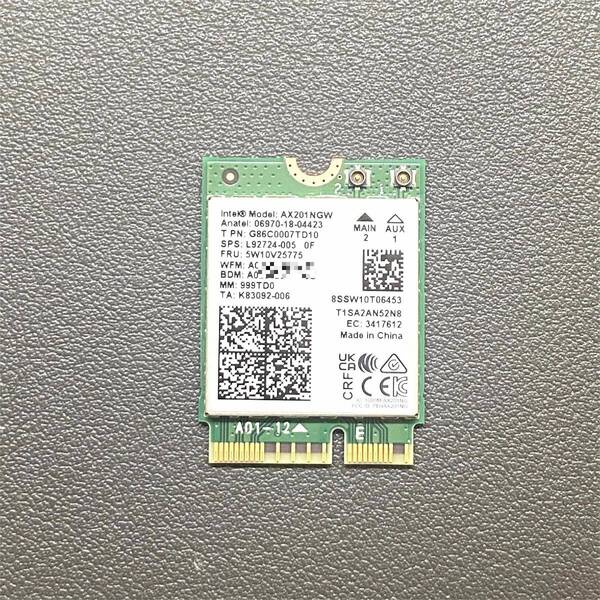 【送料無料即発】新ロット006 Intel Wi-Fi6 AX201 無線LANカード AX201NGW BT5.2