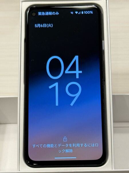(送料無料)美品 SoftBank Google Pixel 4a (5G) 128GB ☆ジャストブラック ☆モデルG025H