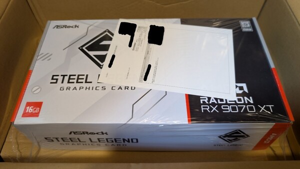 ASRock Radeon RX 9070XT Steel Legend 16GB