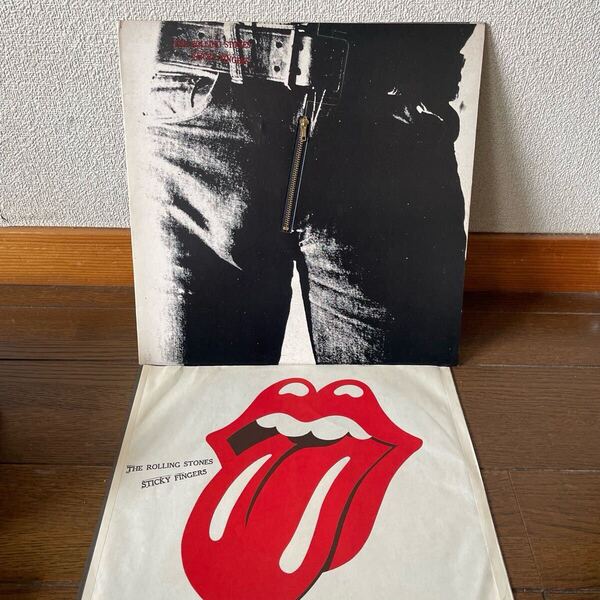 美品★ザ ローリングストーンズ STICKY FINGERS レコード LP アルバム 洋楽 ロック アメリカ パンク 昭和 レトロ