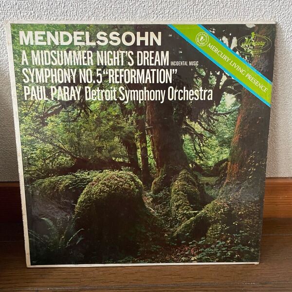 LP レコード 12インチ★MENDELSSOHN 真夏の夜の夢 メンデルスゾーン 名盤 US盤 SYMPHONY NO.5 ベートーヴェン クラシック オーケストラ